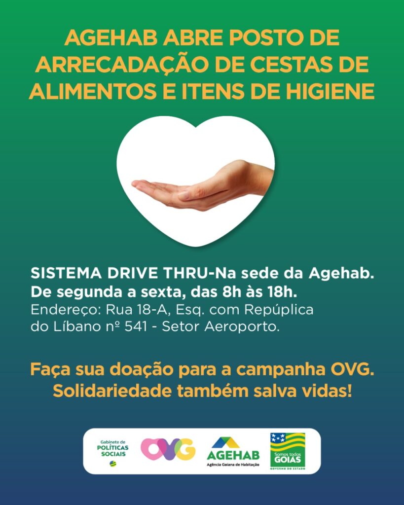 Campanha doação Agehab