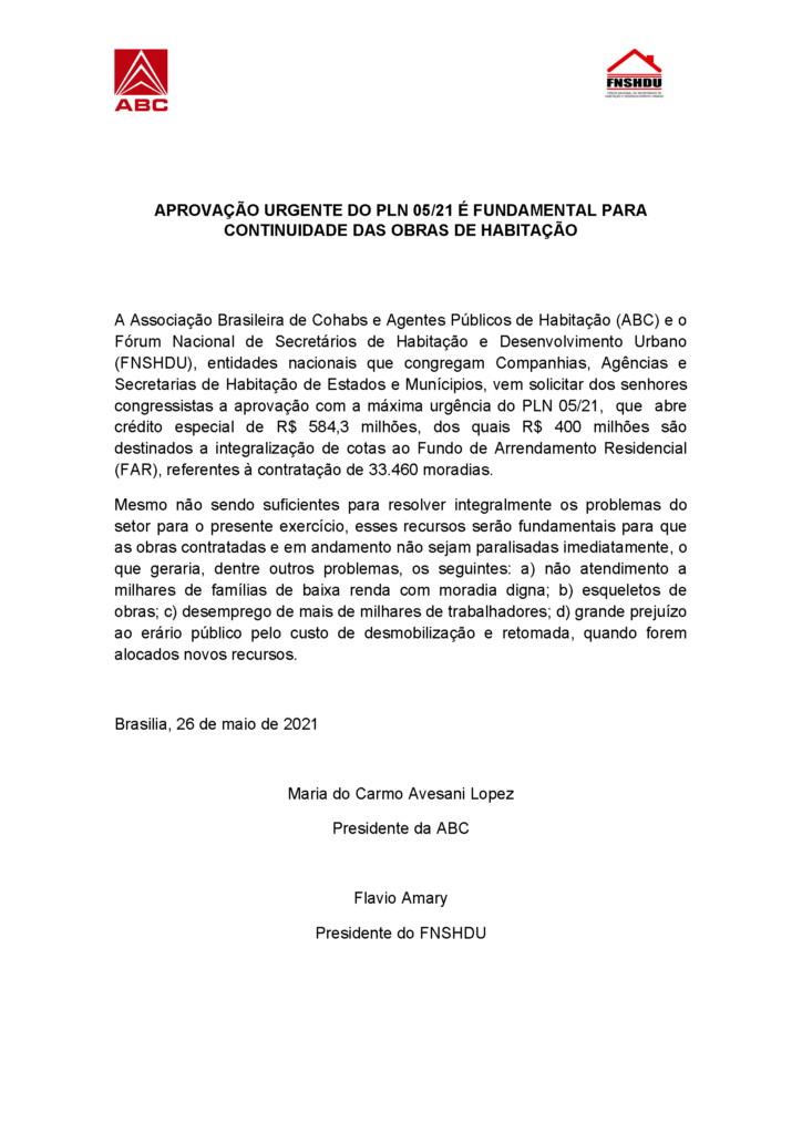 nota PLN 05 - verbas para habitação - OGU 2021